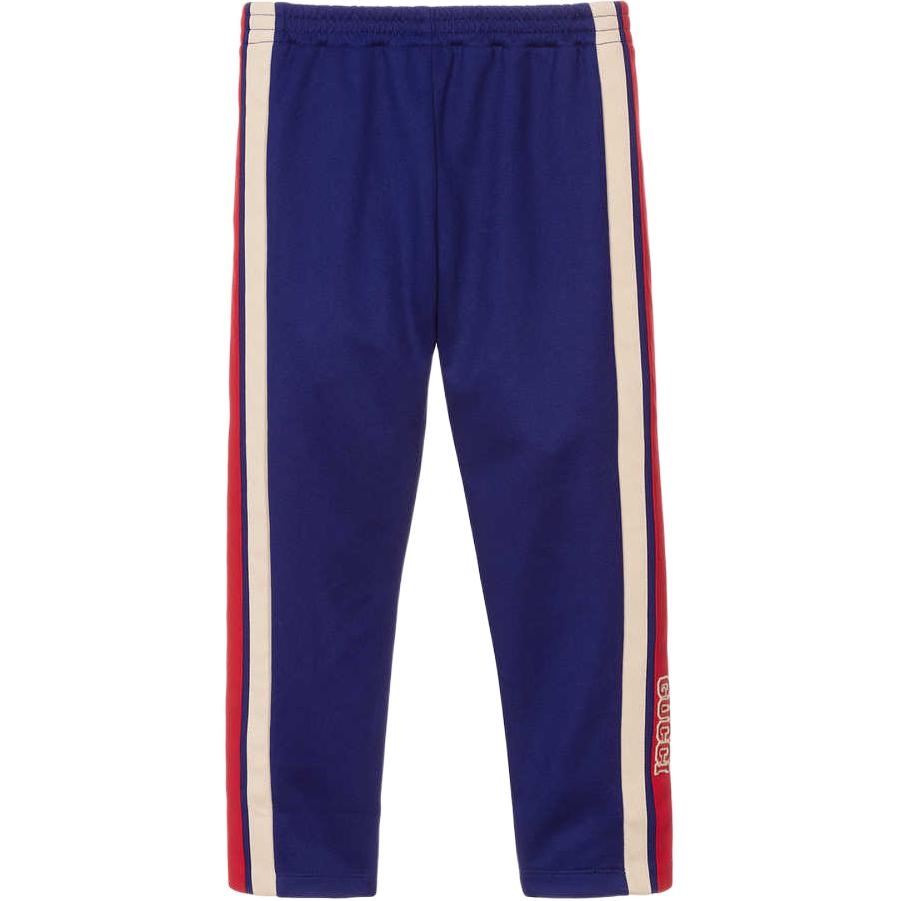 

GUCCI Детские вязаные спортивные штаны FW24 Blue Red