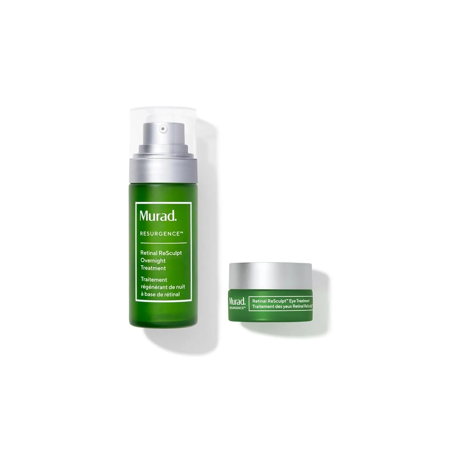 Набор Murad Retinal ReSculpt Serum & Eye Cream Combo - лифтинг-крем и ночной уход для борьбы с обвисшей кожей, опущенными веками и глубокими морщинами, 2 средства.
