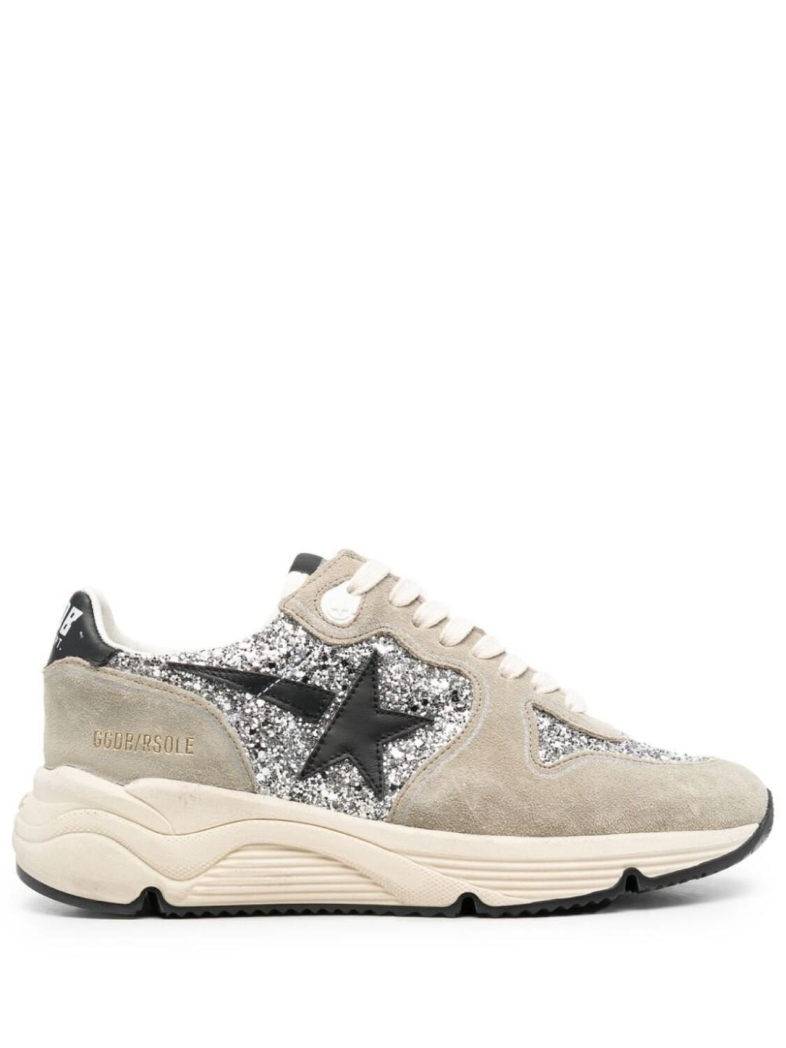 

Golden Goose кроссовки Running Sole с блестками, серый