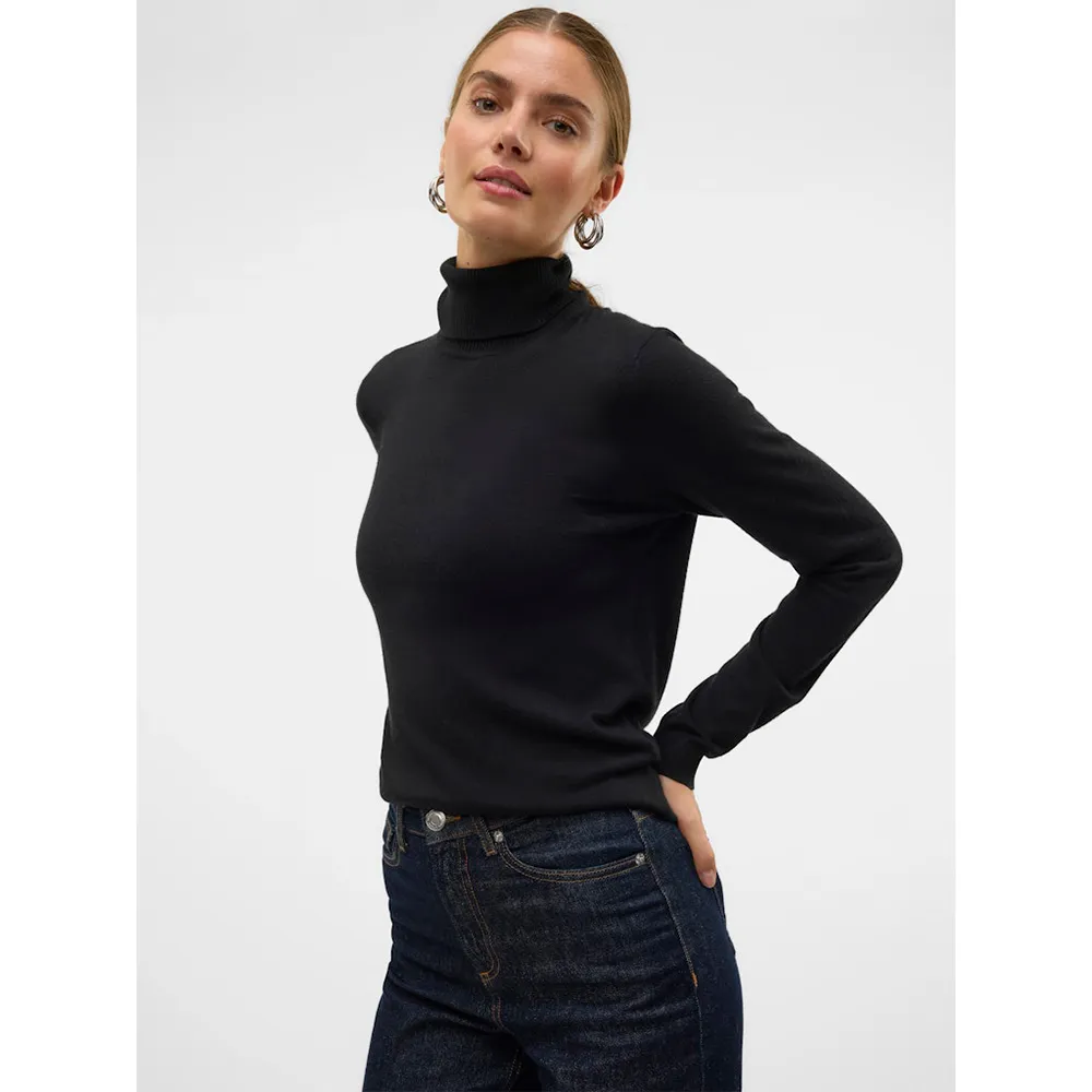 

Свитер Vero Moda Iris high neck, черный