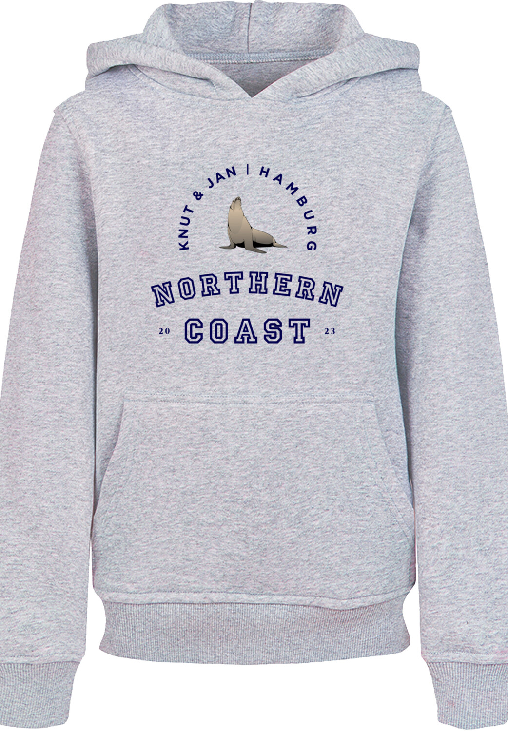 

Пуловер F4NT4STIC Hoodie Robbe Knut & Jan Hamburg, цвет grau meliert
