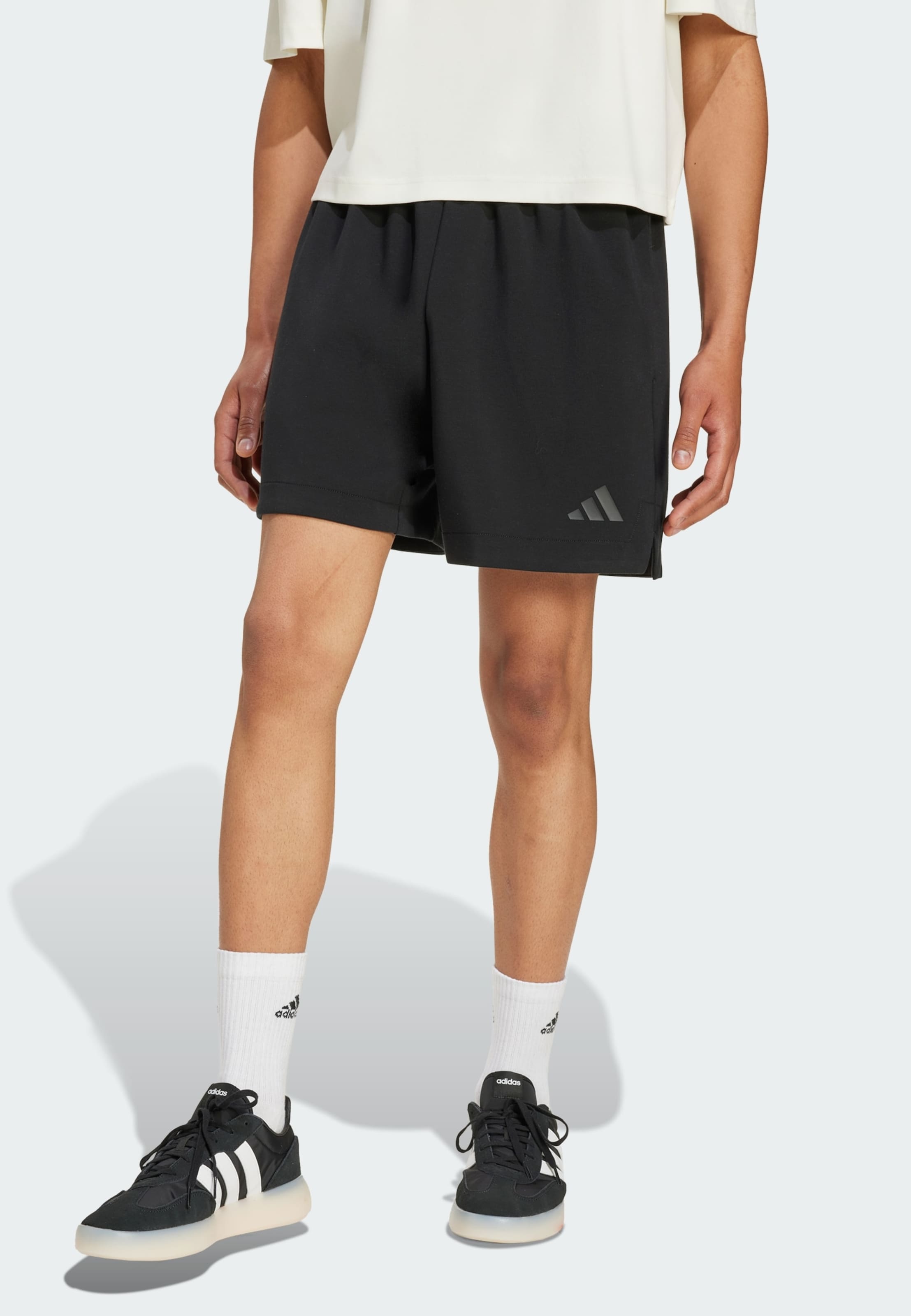 Adidas Sportswear Шорты для тренировок свободного кроя 'SOFT LUX' в черном цвете — фото 2