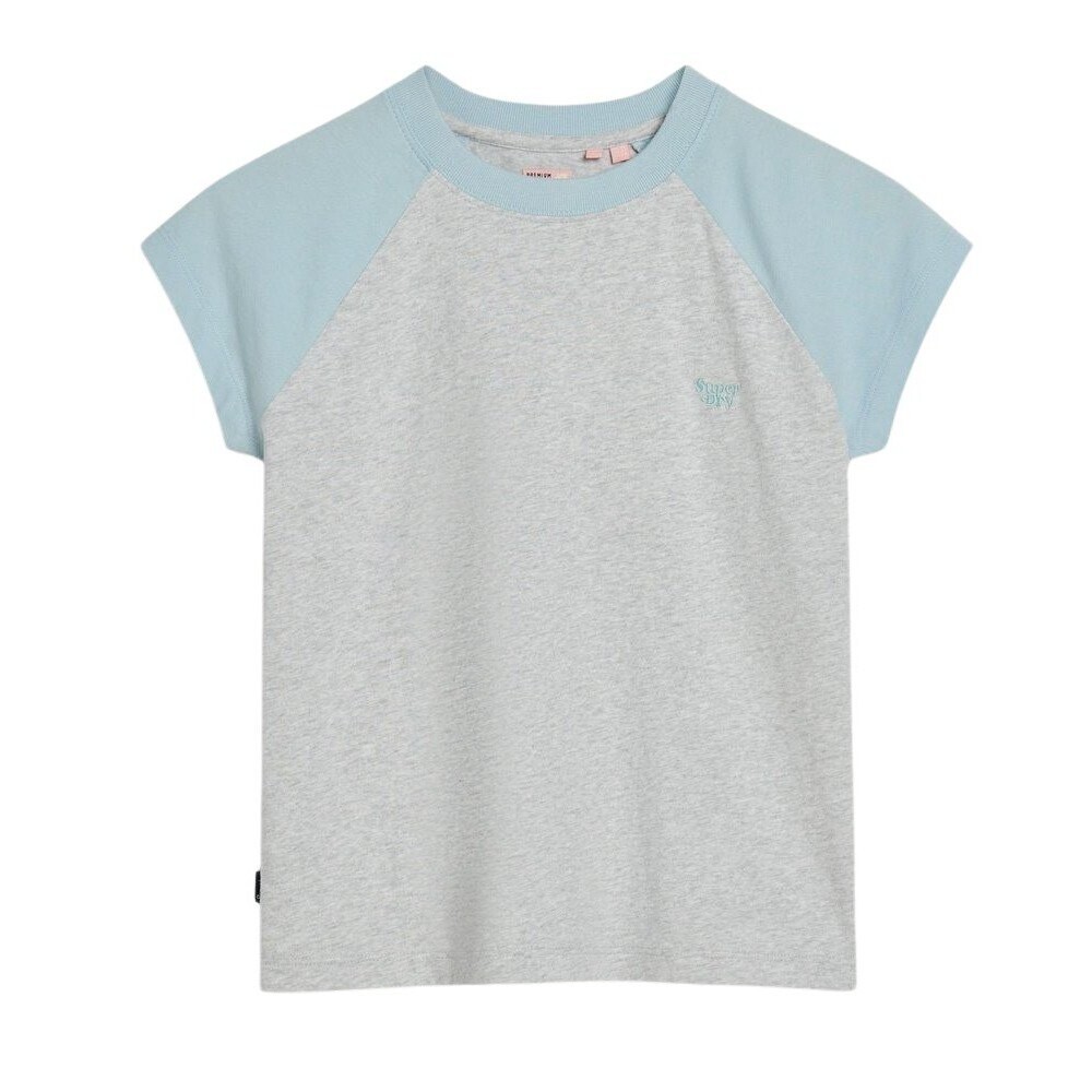 

Футболка с коротким рукавом Superdry Essential Logo Raglan, серый