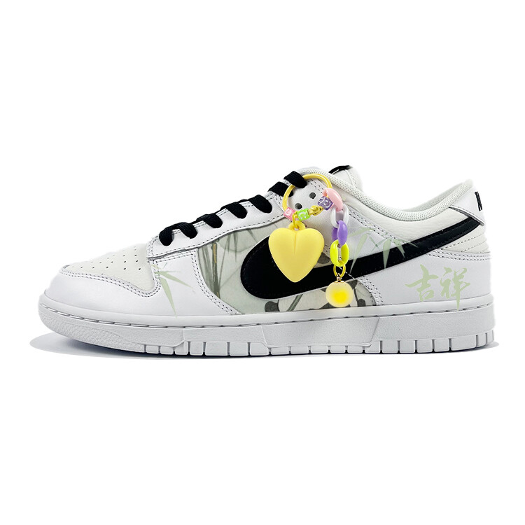 

Кроссовки Nike Dunk Skateboarding Shoes Men Low-top White/Black, белый/черный