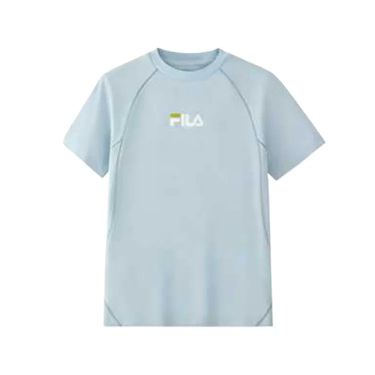 Детская футболка с круглым вырезом FILA, Ice Peak Blue