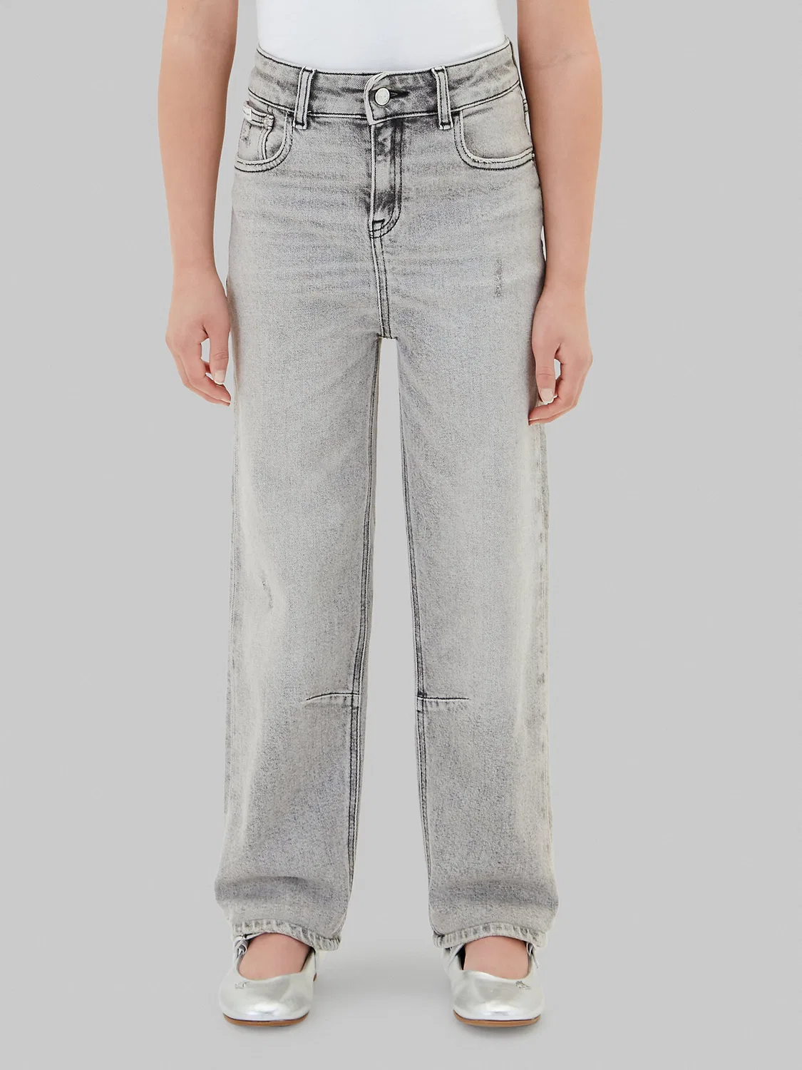 Джинсы Calvin Klein Jeans классические, серые — фото 2