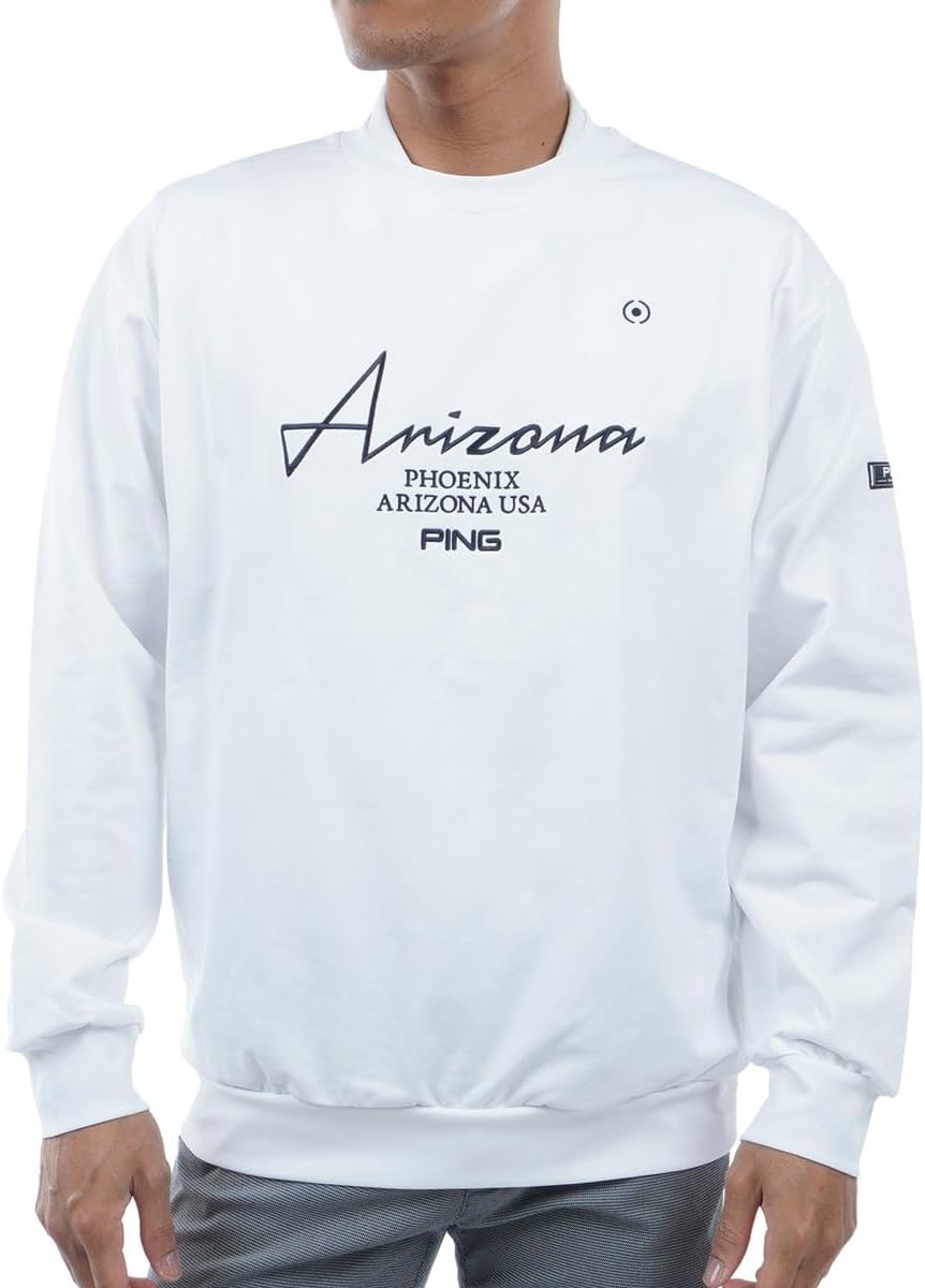 

Мужская толстовка с длинным рукавом и круглым вырезом Pin Apparel 621-4162103 (впитывающая, быстросохнущая, с защитой от УФ-излучения), для гольфа, 030белый Ping Apparel, Белый, Мужская толстовка с длинным рукавом и круглым вырезом Pin Apparel 621-4162103