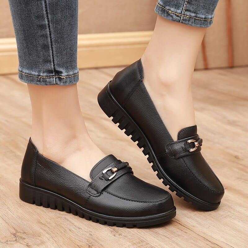 Туфли женские повседневные Women's Casual Shoes Women's Black Egchi — фото 4