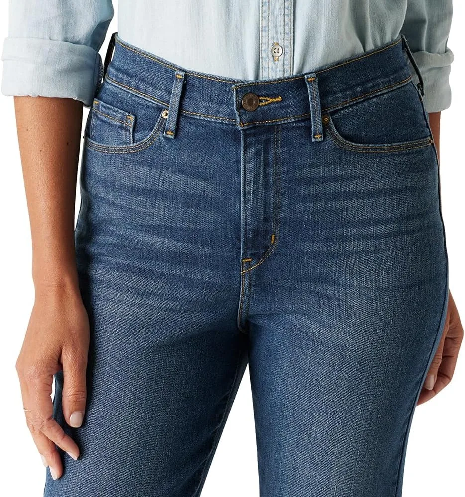 Levi's Women's High-Rise Straight Jeans Stretch Denim, Hurricane, 6 Long — фото 4