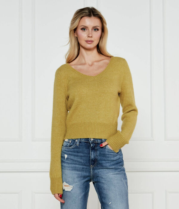 

Джемпер женский Calvin Klein Jeans короткий с добавлением шерсти, зеленый