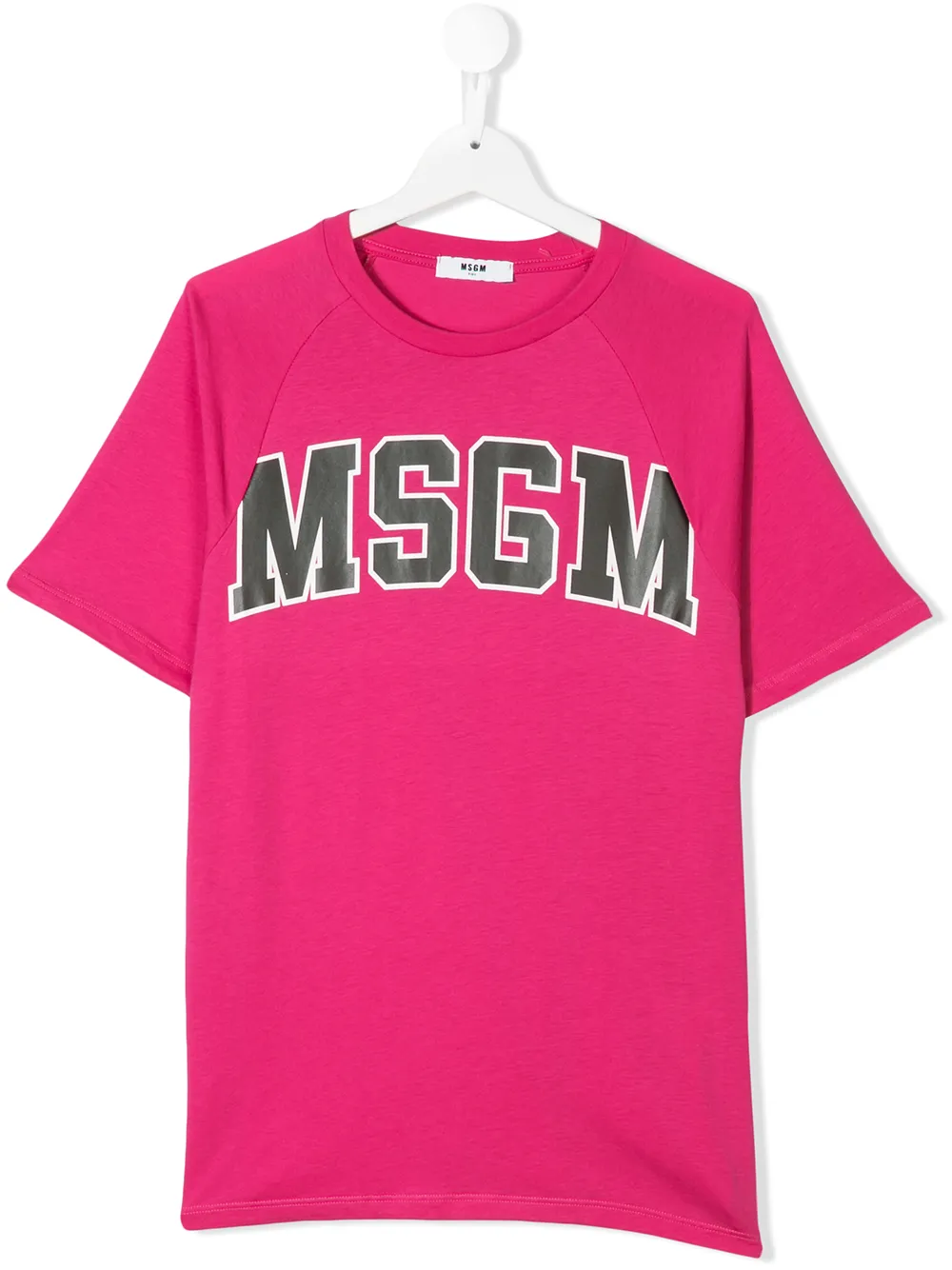 

Футболка с принтом логотипа MSGM Kids, розовый