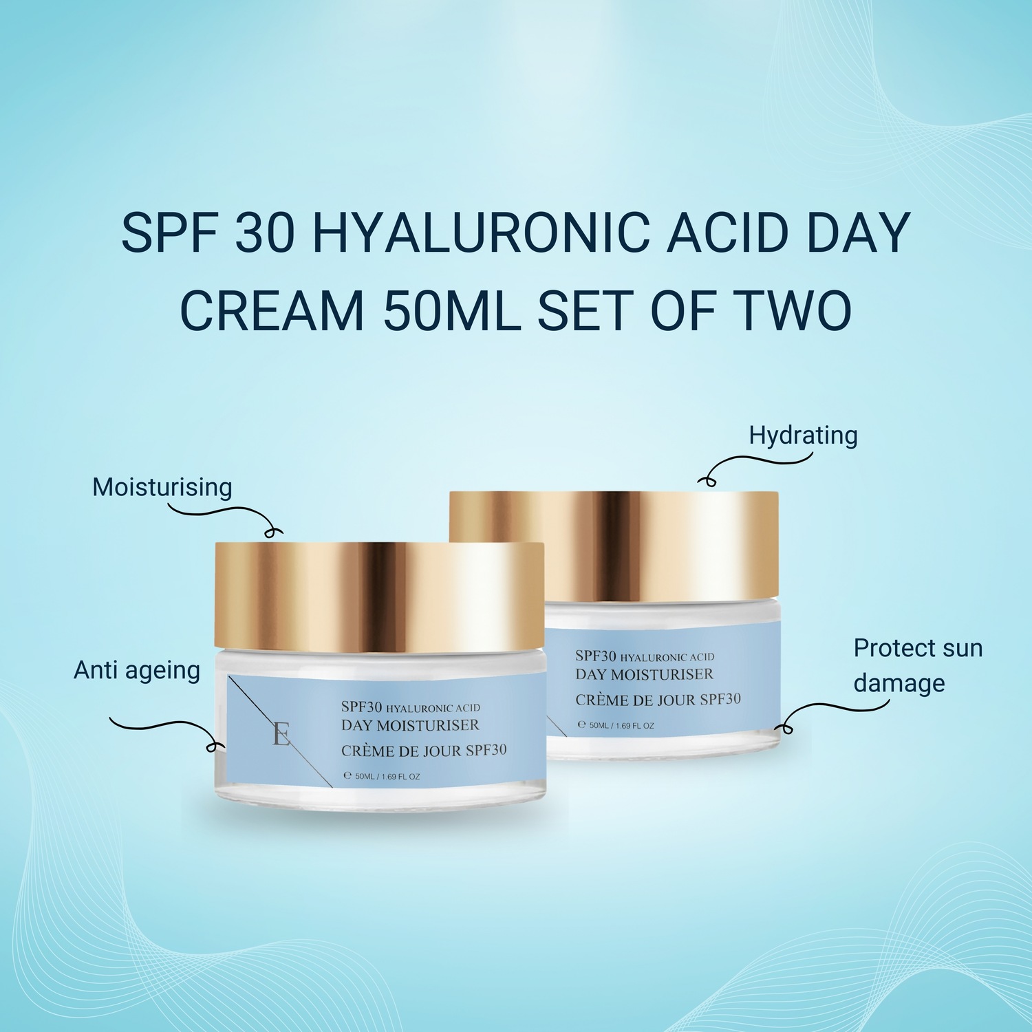 Набор ErthSkin London — Дневной крем spf30 creme duo , количество 1 шт., 50 мл — фото 3