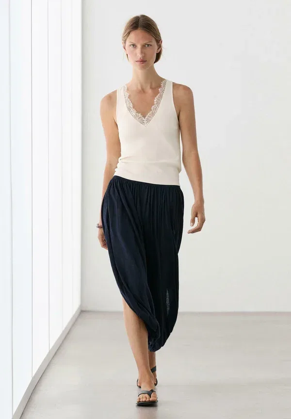 Топ Massimo Dutti, бежевый — фото 4