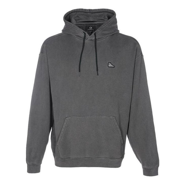 

Толстовка loose fit sneaker patch hoodie 'black grey' Converse, черный