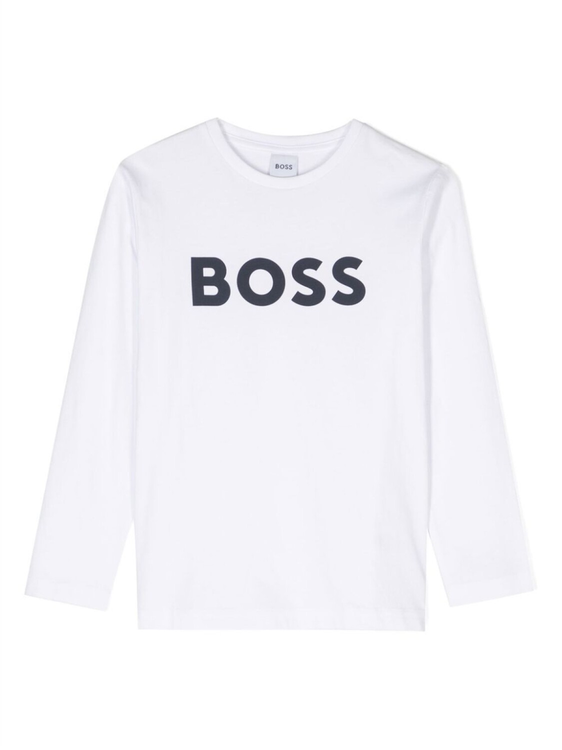 

BOSS Kidswear футболка с длинными рукавами и логотипом, белый