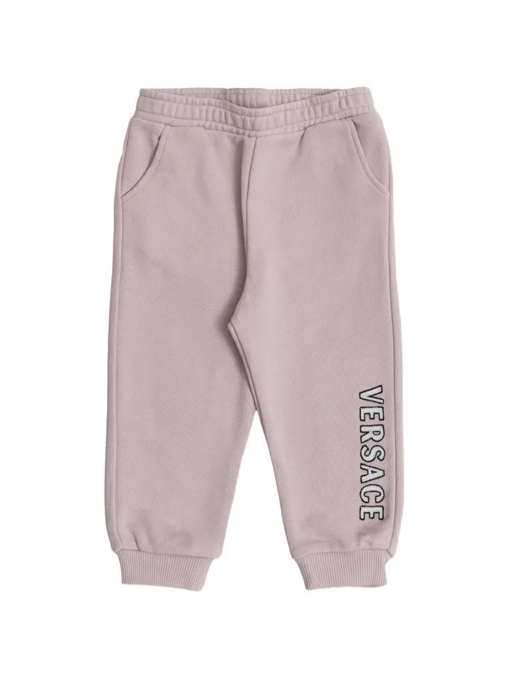 Спортивные брюки с вышитым логотипом Versace Kids, розовый