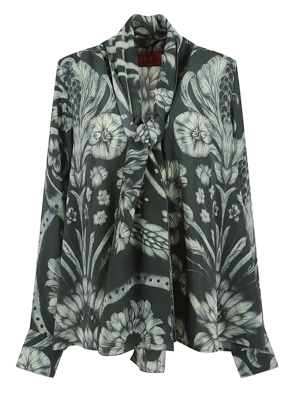 

Рубашка с цветочным принтом F.R.S For Restless Sleepers, серый