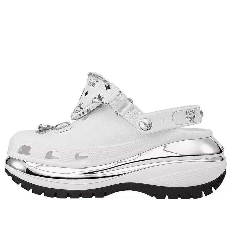 

Сабо Crocs Mega Crush Clogs 'White Silver' 209357-100, белый