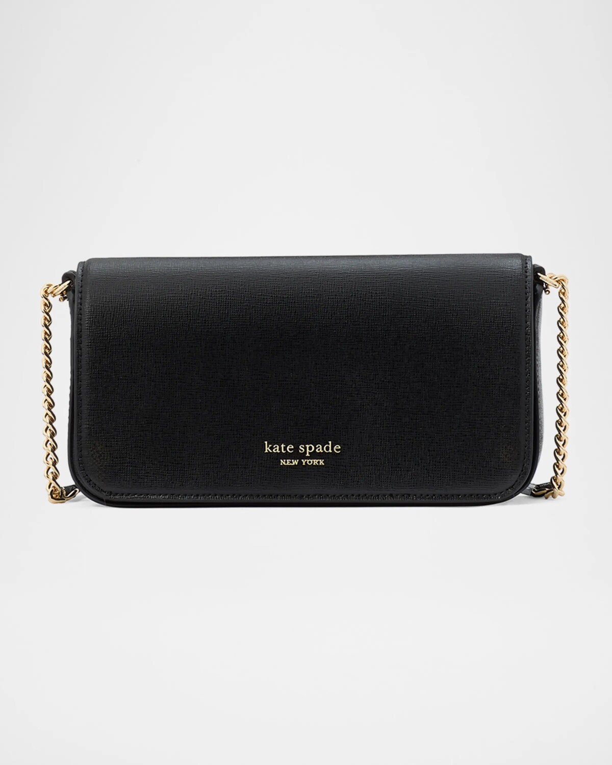 

Кожаная сумка через плечо Devin с клапаном Kate Spade New York, черный