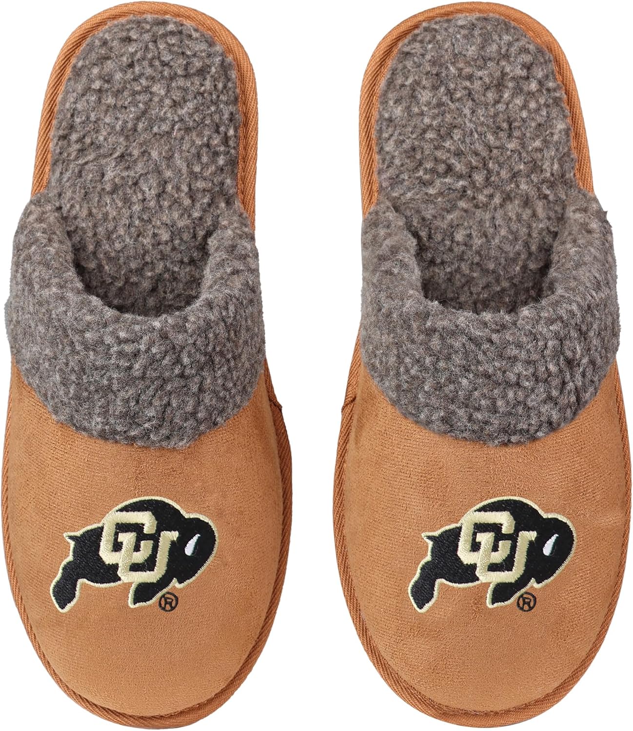 

Мужские мокасины FOCO NCAA Sherpa Scuff коричневого цвета - ультрамягкая плюшевая подкладка и вышитый логотип команды - официально лицензированная обувь NCAA для максимального комфорта и командного духа