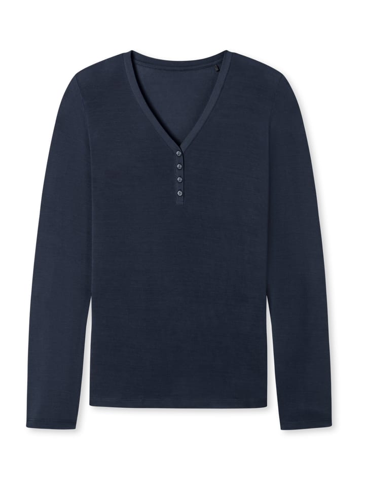 

Schiesser Пижамный топ Mix+Relax синего цвета