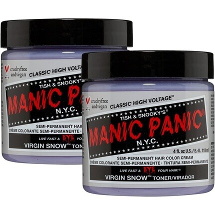 

Тоник для волос Manic Panic Virgin Snow Classic Creme Vegan без жестокости 118 мл