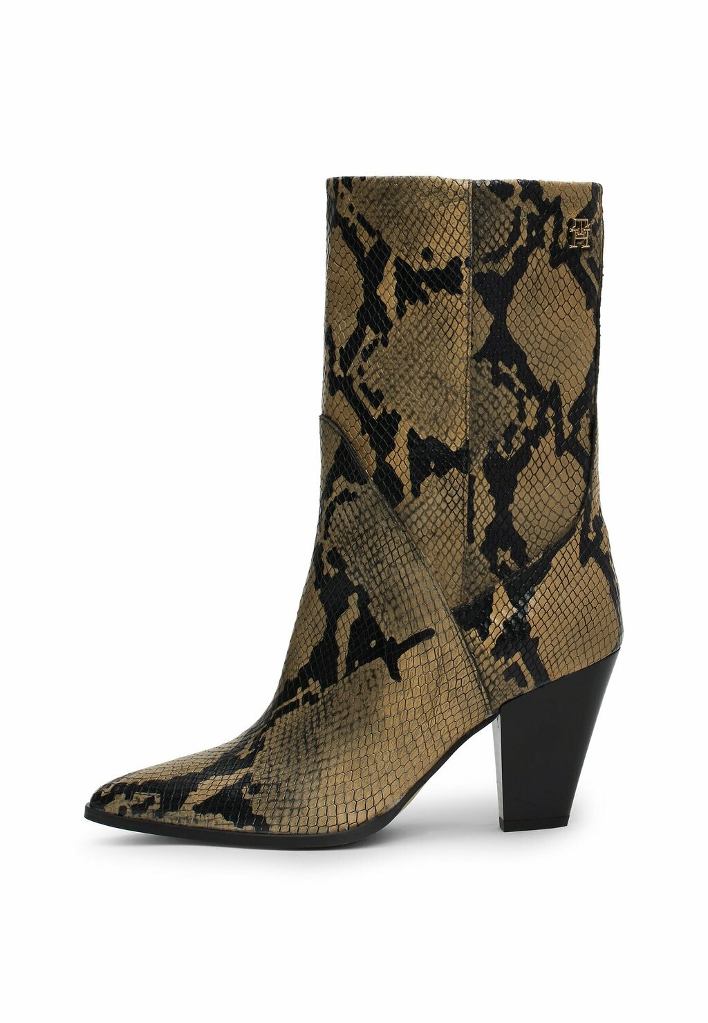 

Ковбойские/байкерские ботильоны SNAKE EMBOSSED Tommy Hilfiger, коричневый