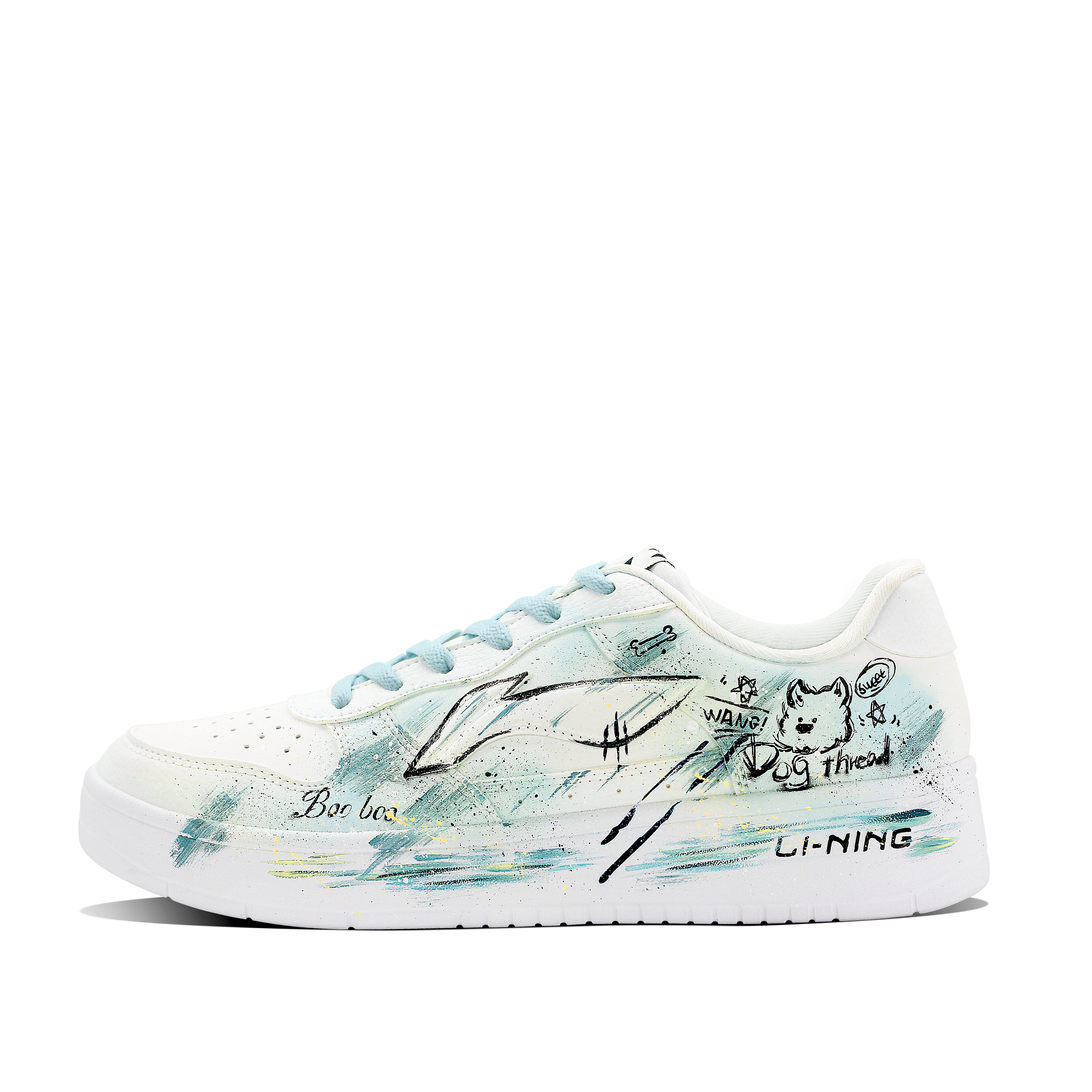 

LINING Кроссовки для скейтбординга Pontoon Boats с низким верхом, устойчивые к истиранию и балансирующие, мужская униформа, синего цвета