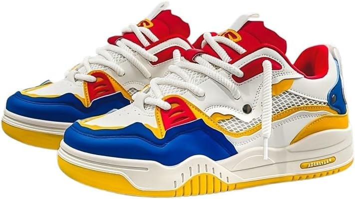 

Кроссовки Clolinde Comfy Street - противоскользящие, дышащие, на шнуровке, повседневные с мягкой стелькой для мужчин, для активного отдыха на улице, походов и повседневной носки, желтый