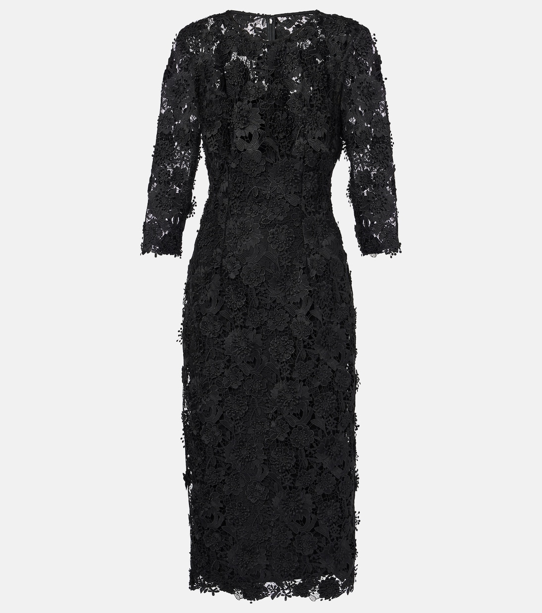 

Кружевное платье миди Carolina Herrera, черный