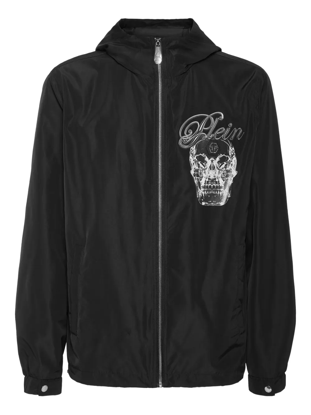 

Ветровка Glass Skull с капюшоном Philipp Plein, черный