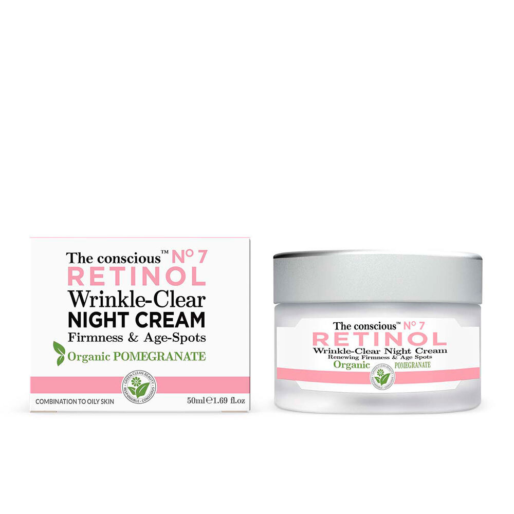 

Крем против морщин Retinol wrinkle-clear night cream organic pomegranate The conscious™, 50 мл