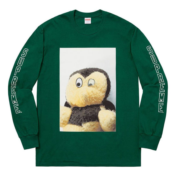 

Футболка fw18 mike kelley ahhyouth ls dark green tee Supreme, зеленый