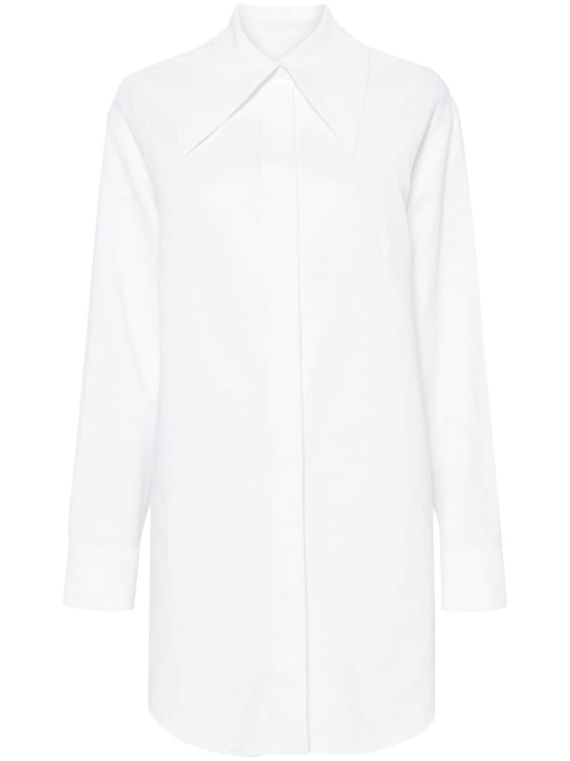 

Jil Sander льняная рубашка из ткани шамбре, белый
