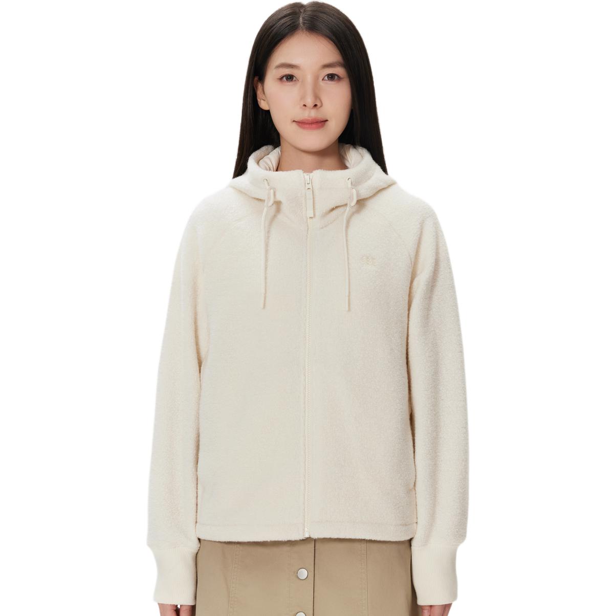 

KOLON SPORT Пальто с бархатистой текстурой Women's Ecru