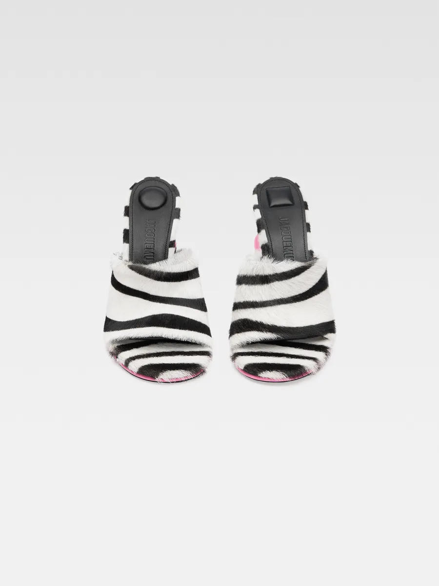 

Двойные мюли Jacquemus, черно-белый
