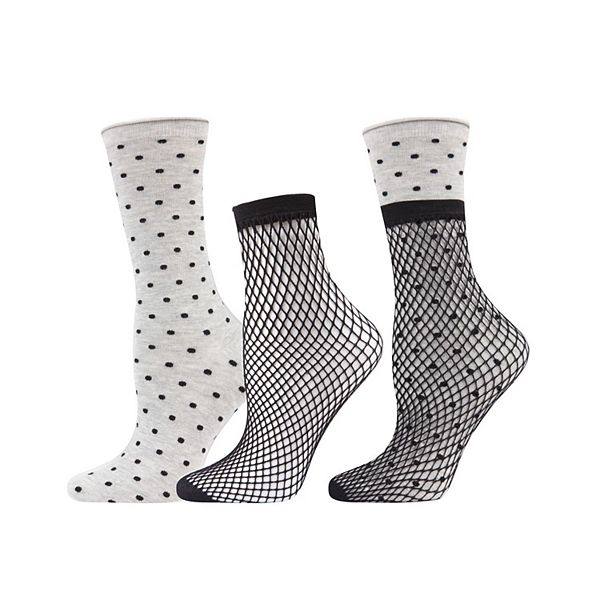 

Три в одном: носки-сетка и гольфы Memoi, Med Gray Heather