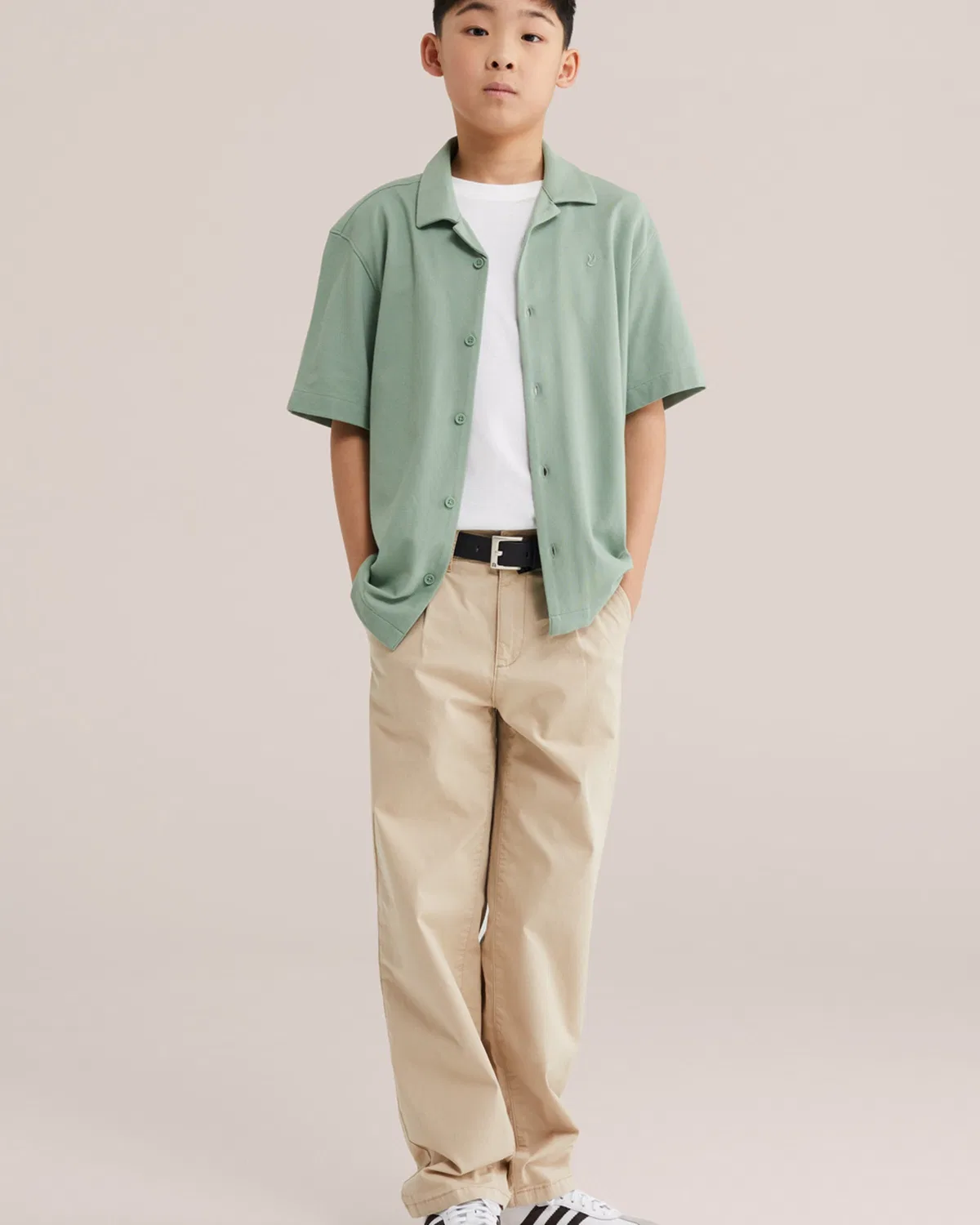 Рубашка на пуговицах стандартного кроя We Fashion, Pastel Green — фото 4