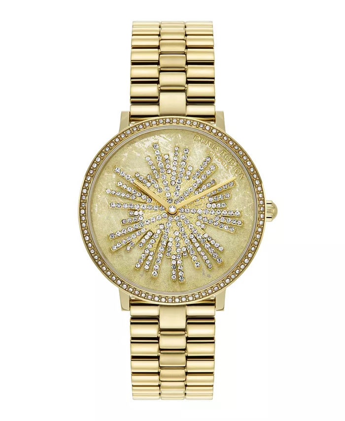 

Женские часы-браслет Ice Burst с позолоченным корпусом из нержавеющей стали, 35 мм Olivia Burton