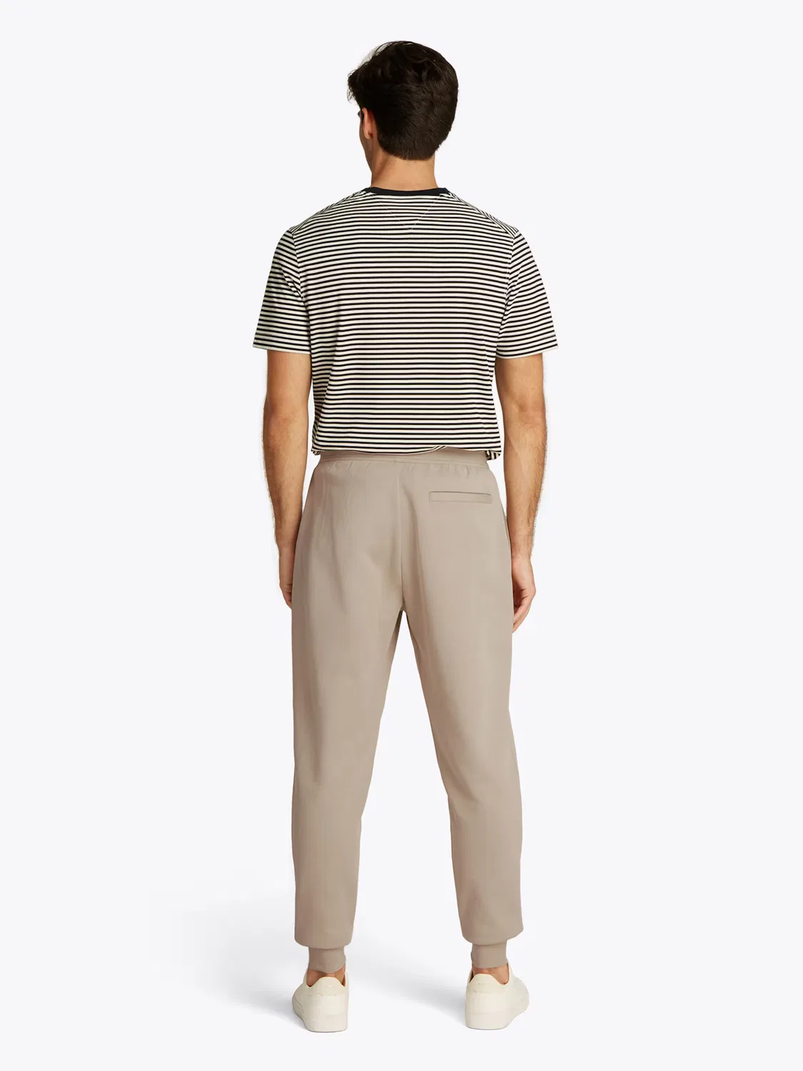 Зауженные брюки Tommy Hilfiger ESSENTIAL бежевого цвета — фото 4