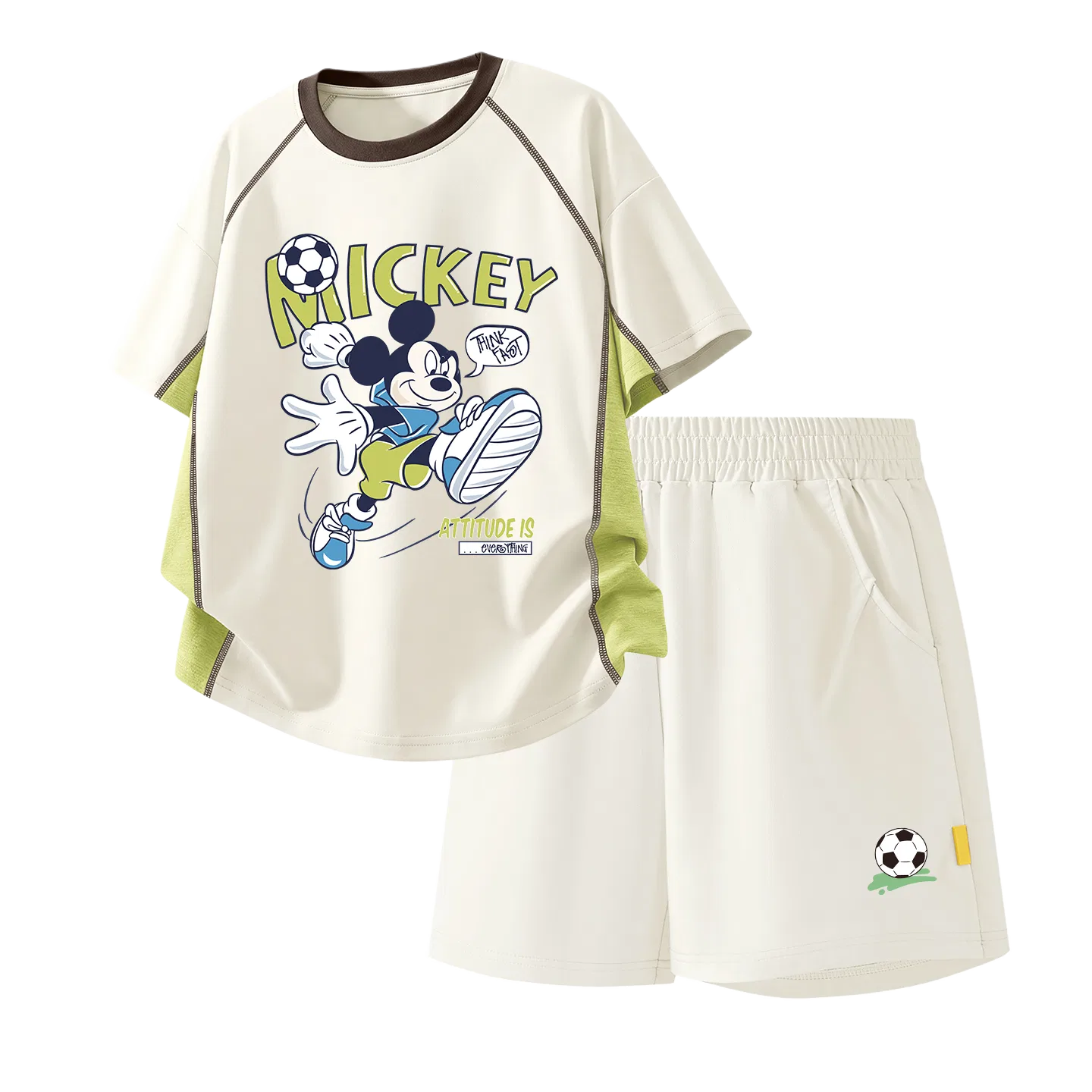 Детский спортивный костюм Casual Sportswear Two Piece Set Disney, Videography Gray+Disney Mickey K_Bottom Right Deep Sea Blue — фото 3
