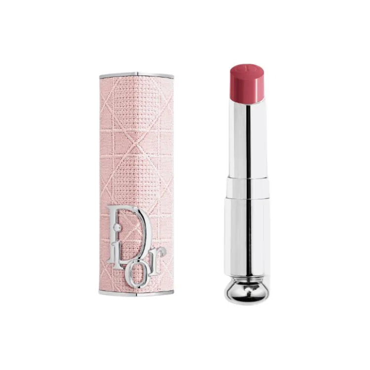 DIOR Увлажняющий крем для сияния кожи 3,2 г, Two-Piece Set: Soft Peach Pink Checkered Lipstick Case+Lipstick Refill #667 DIORMANIA Cherry Blossom White Peach Frost