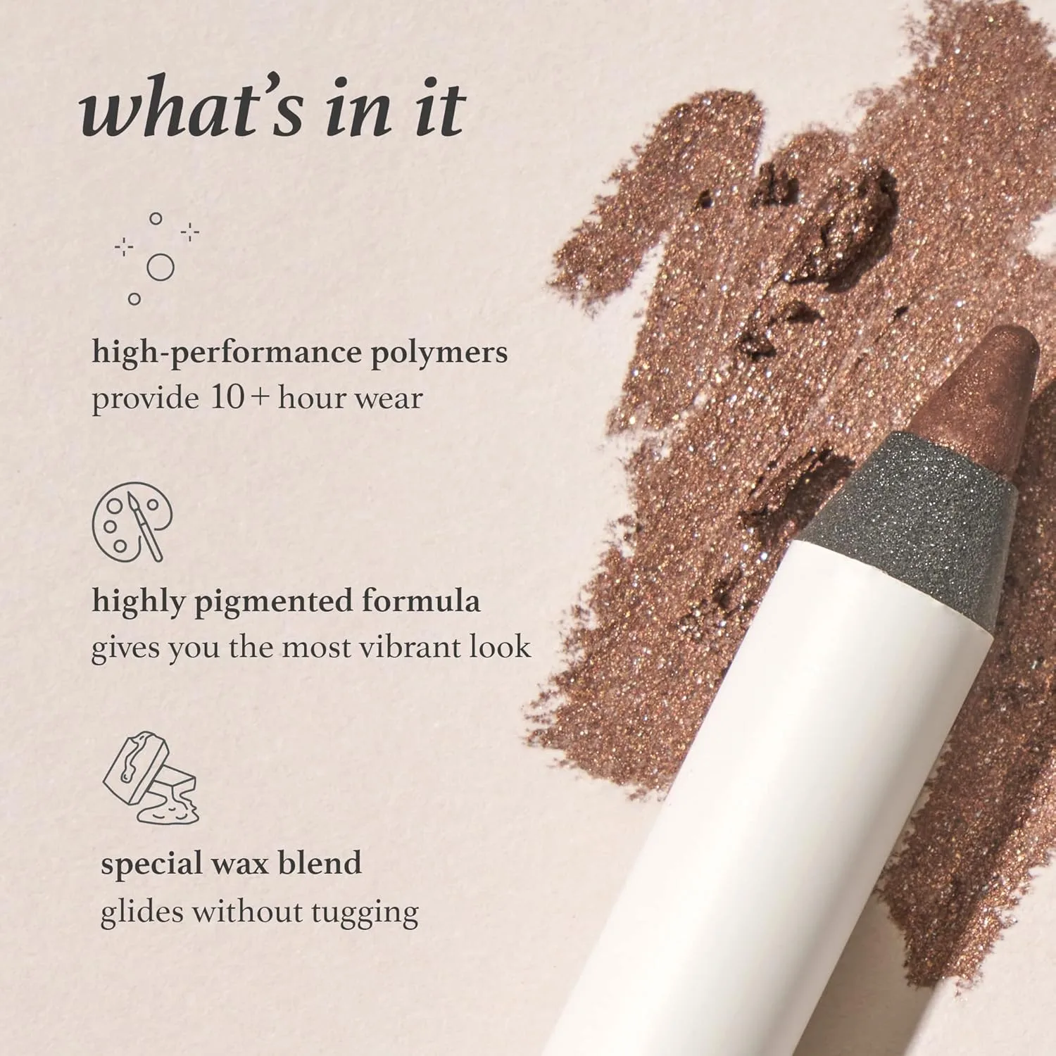 Карандаш для глаз Julep When Pencil Met Gel Sharpenable Multi Use Longwear Eyeliner Pencil - Sage Grey Shimmer - Transfer-Proof - High Performance Liner Sage Grey, 20 Sage Grey Shimmer — фото 3