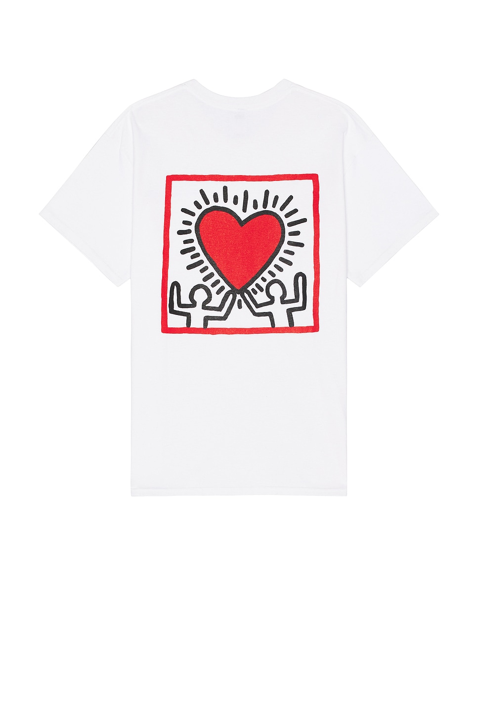 

Футболка с карманом и круглым вырезом Keith Haring Type-1 Wacko Maria, White