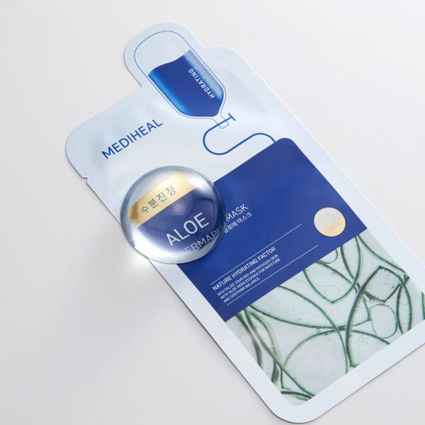Эссенция Mediheal — Увлажняющая для лица, Dermaplus aloe, 22 мл — фото 2