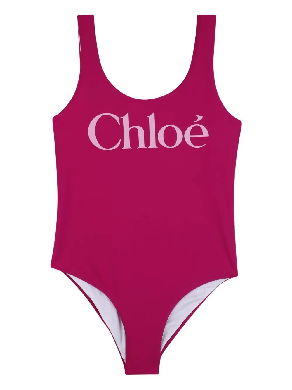 

Купальник с принтом логотипа Chloé Kids, розовый