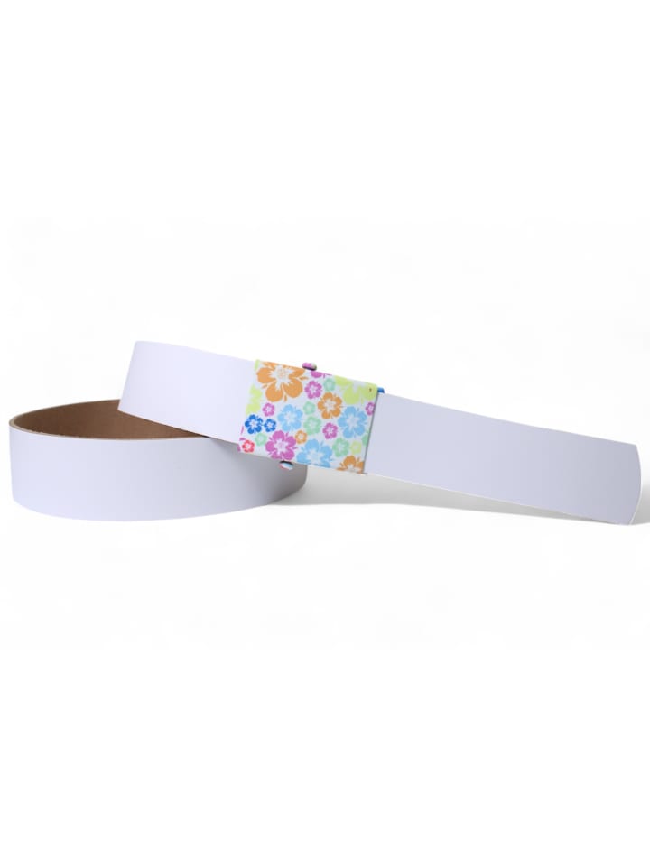 

Ремень женский, бесступенчатый, белого цвета FRONHOFER