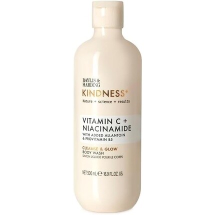 

Baylis & Harding Kindness + витамин С и ниацинамид Cleanse & Glow Luxury гель для душа, 500 мл для веганов
