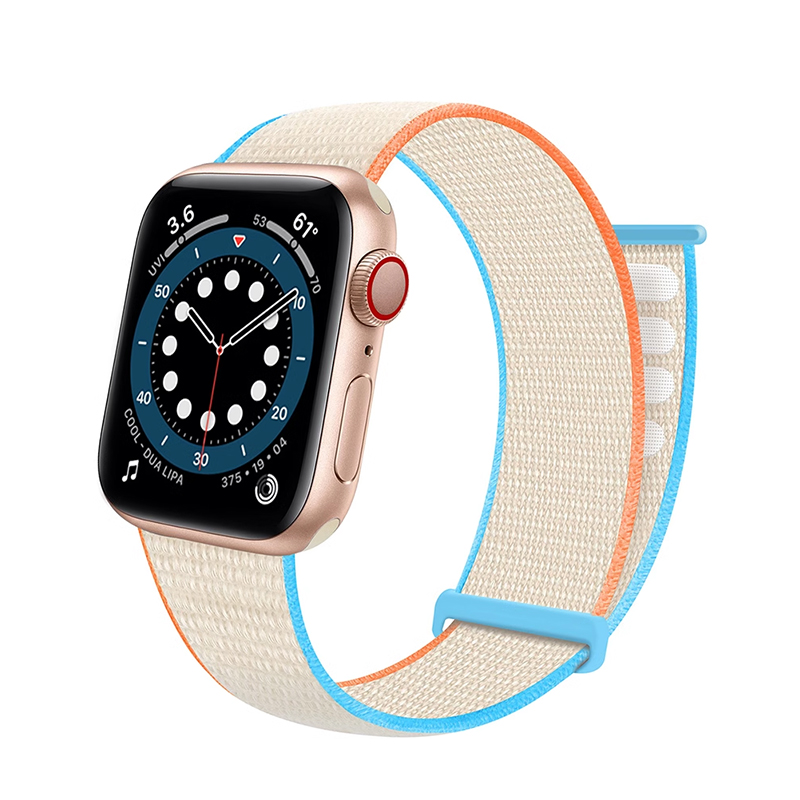 

Penc Iwatch Часы Strap Apple Compatibility Nylon Material 49mm, Two Nylon Velcro-Straps【Milky White】