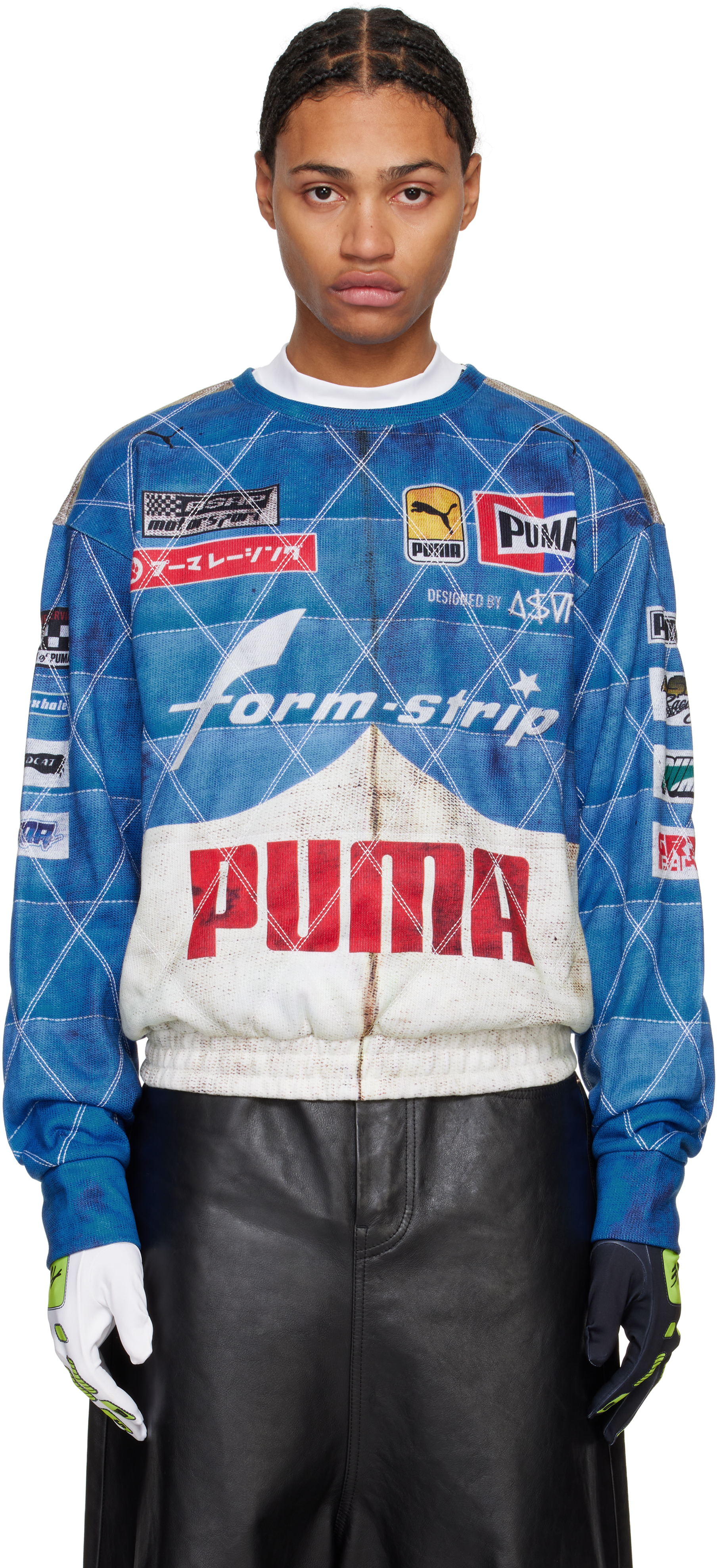 

Синий A$AP Rocky Edition стеганый свитшот PUMA